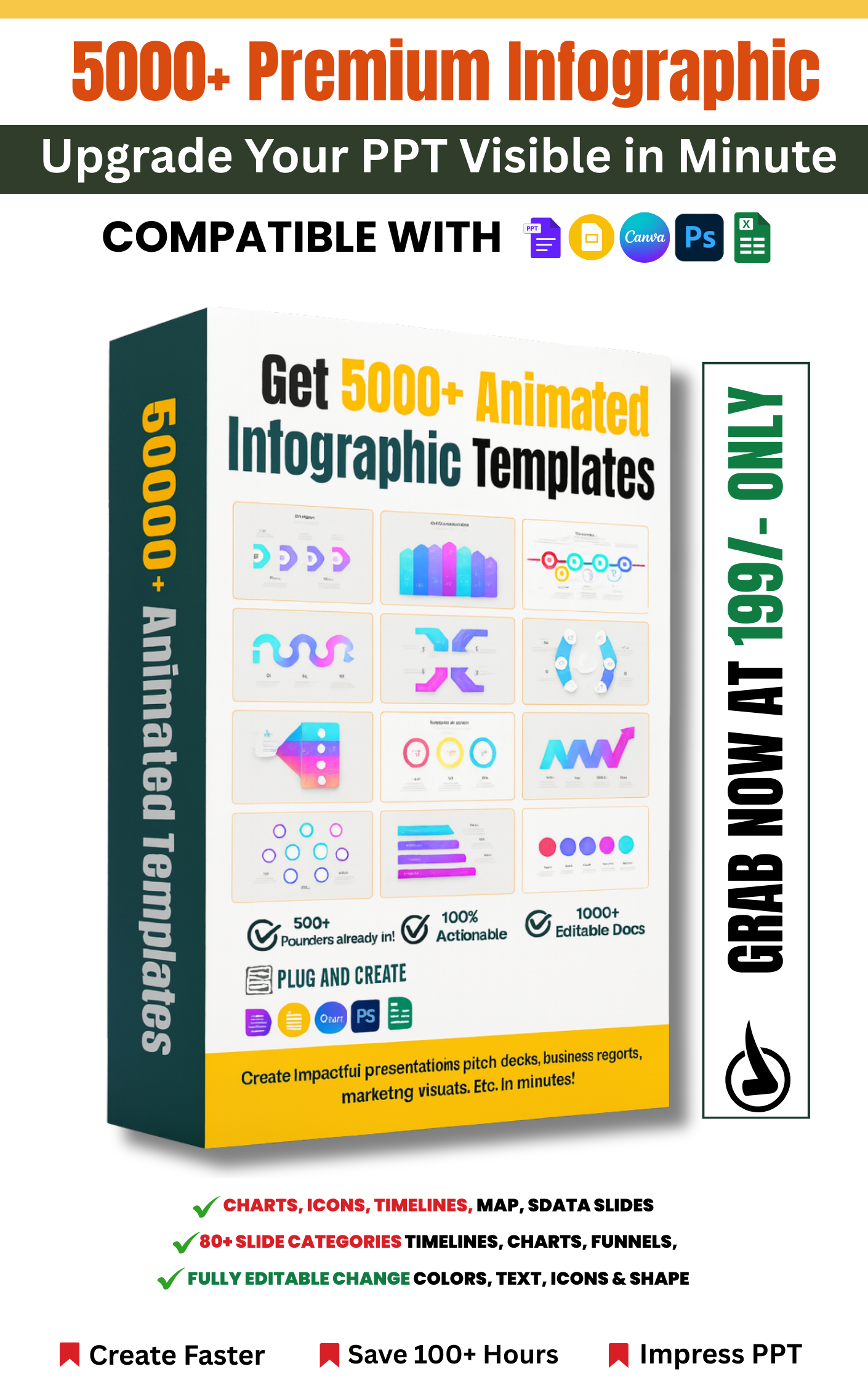 5000+ Premium Animated Infographic Templates Bundle